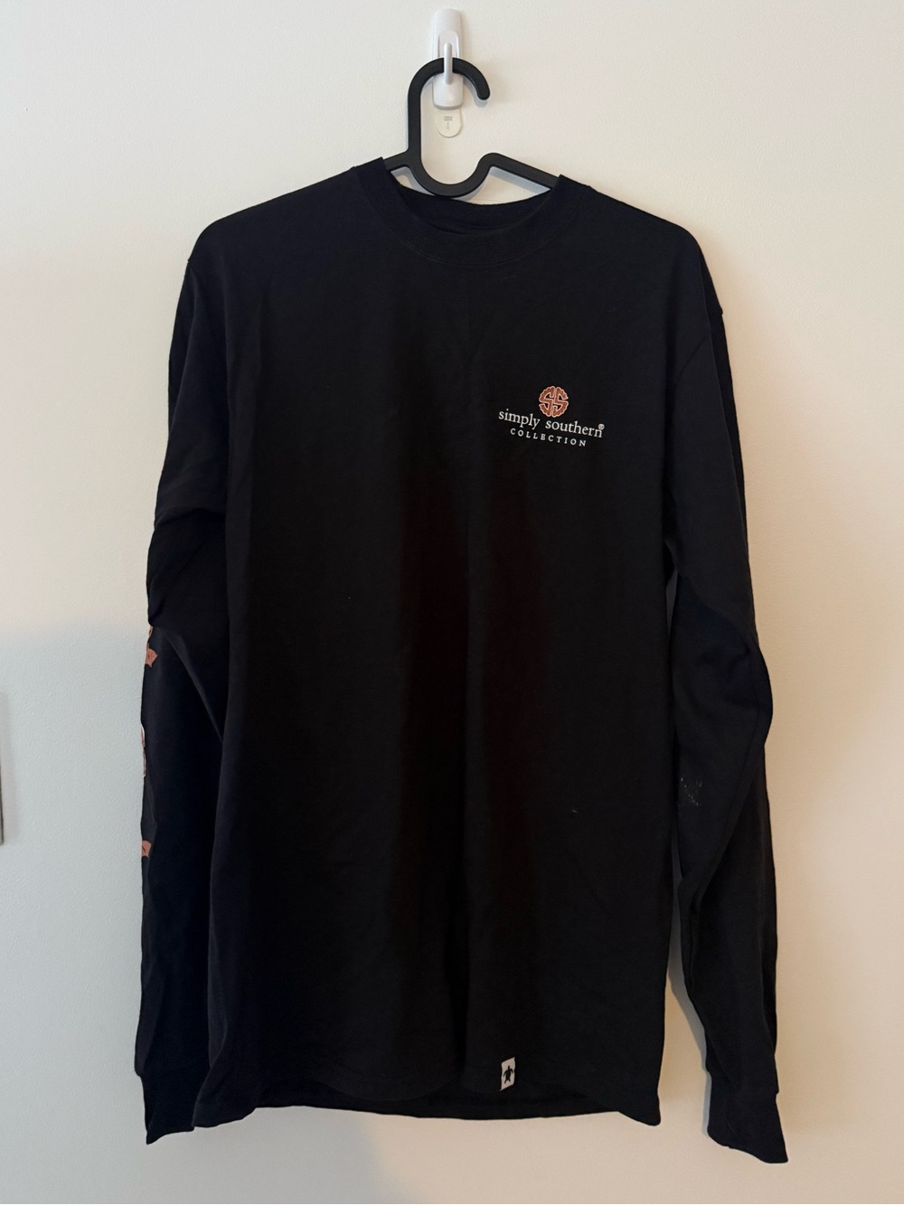 Simply Southern Black Orange Halloween Long Sleeve Shirt